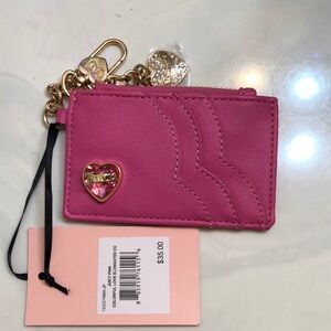 Juicy Couture Juicy Pink Colorful Love Elongated Credit Card Holder NWT